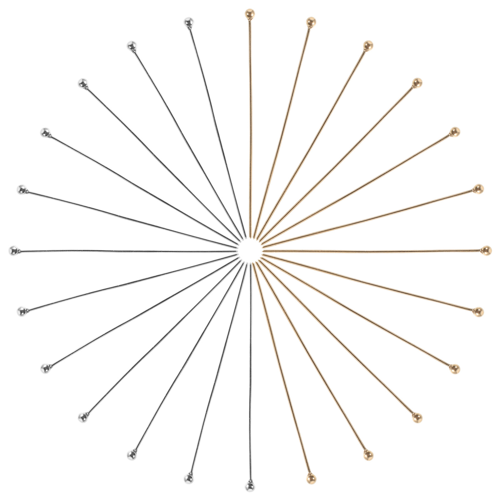 100Pcs Stainless Steel Jewelry - Jewelry Making Head Pins 评论和价格