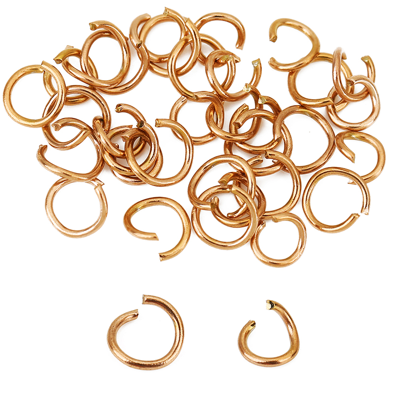 100pcs Rose Gold Plated Stainl - Jewelry Making Jump Rings 评论和价格