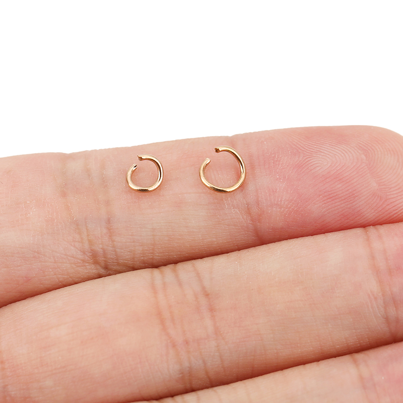 100pcs Rose Gold Plated Stainl - Jewelry Making Jump Rings 评论和价格