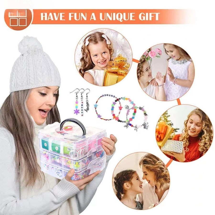 4-Layer Box Bracelet Kit, Bead - Jewelry Making Kits For Kids 评论和价格