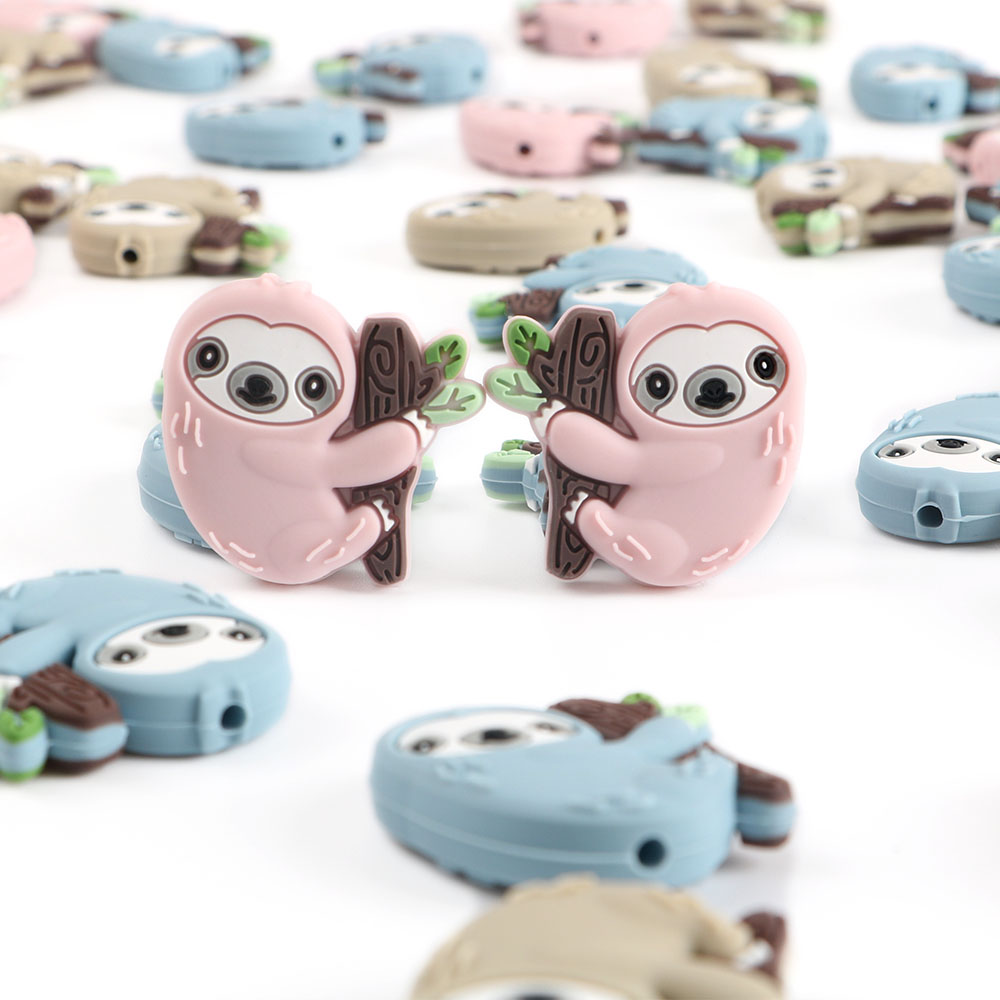 3pc/Lot Cartoon Mini Sloth Sil - Jewelry Making For Dummies 评论和价格