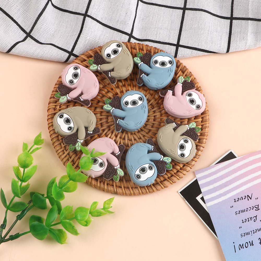 3pc/Lot Cartoon Mini Sloth Sil - Jewelry Making For Dummies 评论和价格