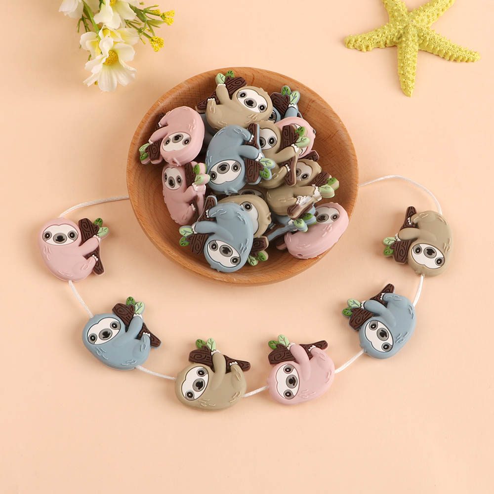 3pc/Lot Cartoon Mini Sloth Sil - Jewelry Making For Dummies 评论和价格