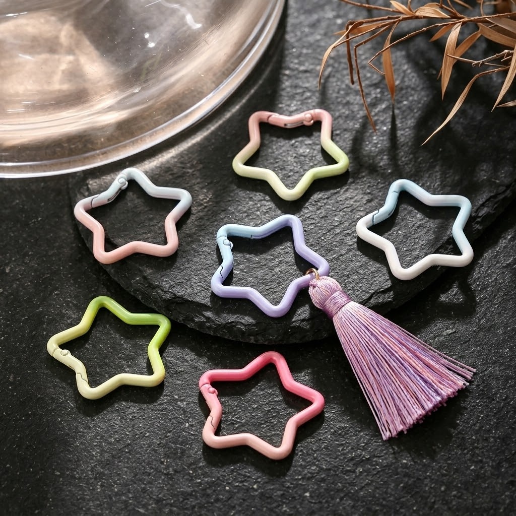 5PCS Gradient Star Shape Sprin - Jewelry Making Class 评论和价格