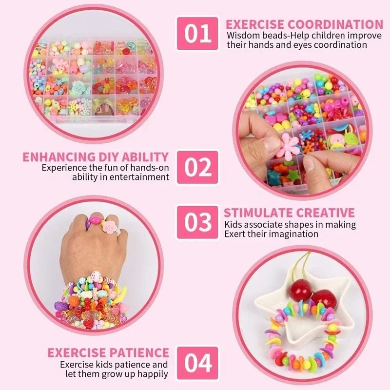 Girls DIY Bead Set Jewelry Mak - Jewelry Making Kits For Kids 评论和价格